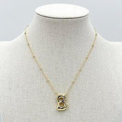 LA Finds Gold Bubble Letter Necklaces on Simply Obsessed