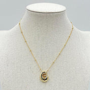 LA Finds Gold Bubble Letter Necklaces on Simply Obsessed