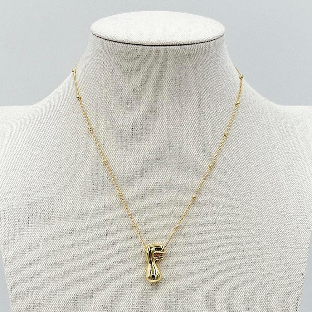 LA Finds Gold Bubble Letter Necklaces on Simply Obsessed