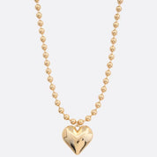 LA Finds Puffy Heart Ball Chain Necklace on Simply Obsessed