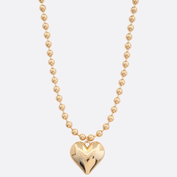 LA Finds Puffy Heart Ball Chain Necklace on Simply Obsessed