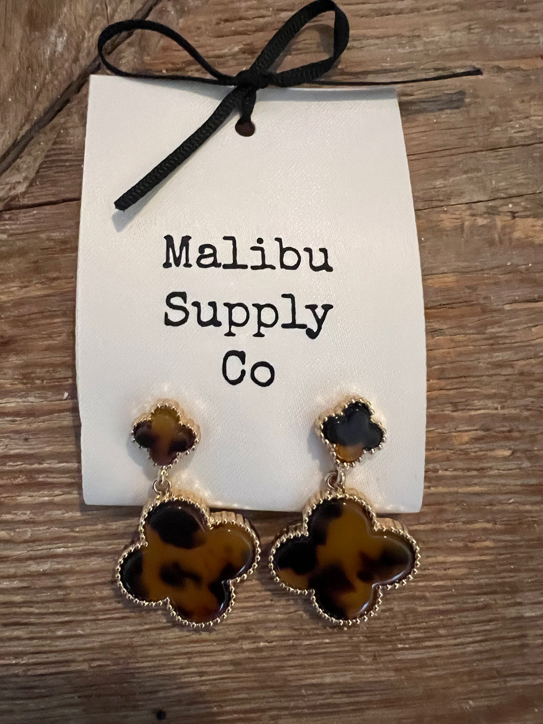 Leopard Clover Earrings on Simply Obsessed