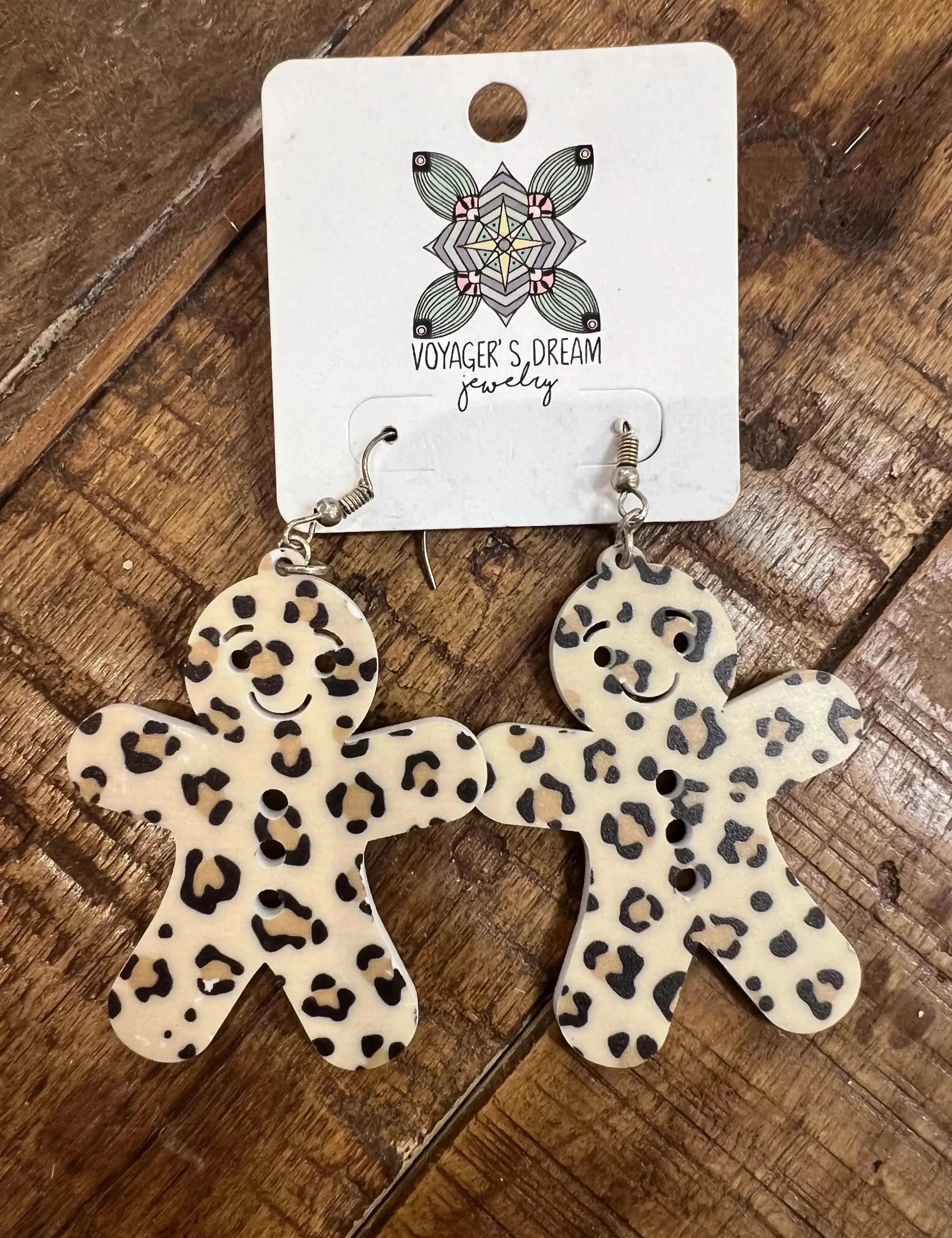 Leopard Gingerbread Earrings on Simply Obsessed