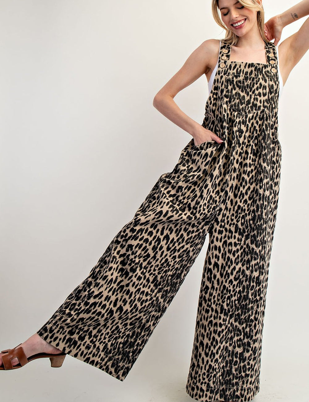 EESOME Leopard Wide Leg Jumpsuit * Vegas Lives* (Copy) on Simply Obsessed
