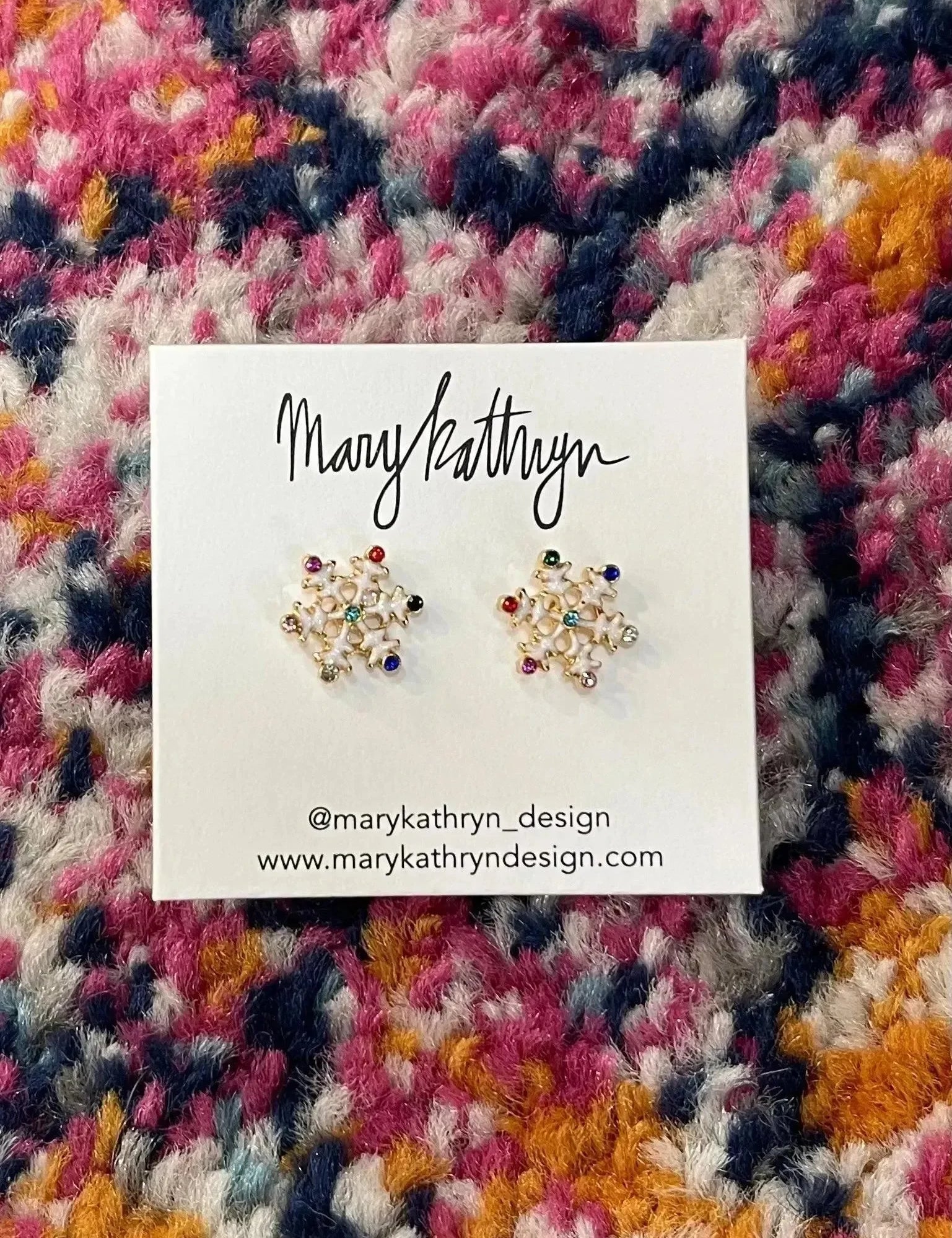 Let It Snow Studs on Simply Obsessed