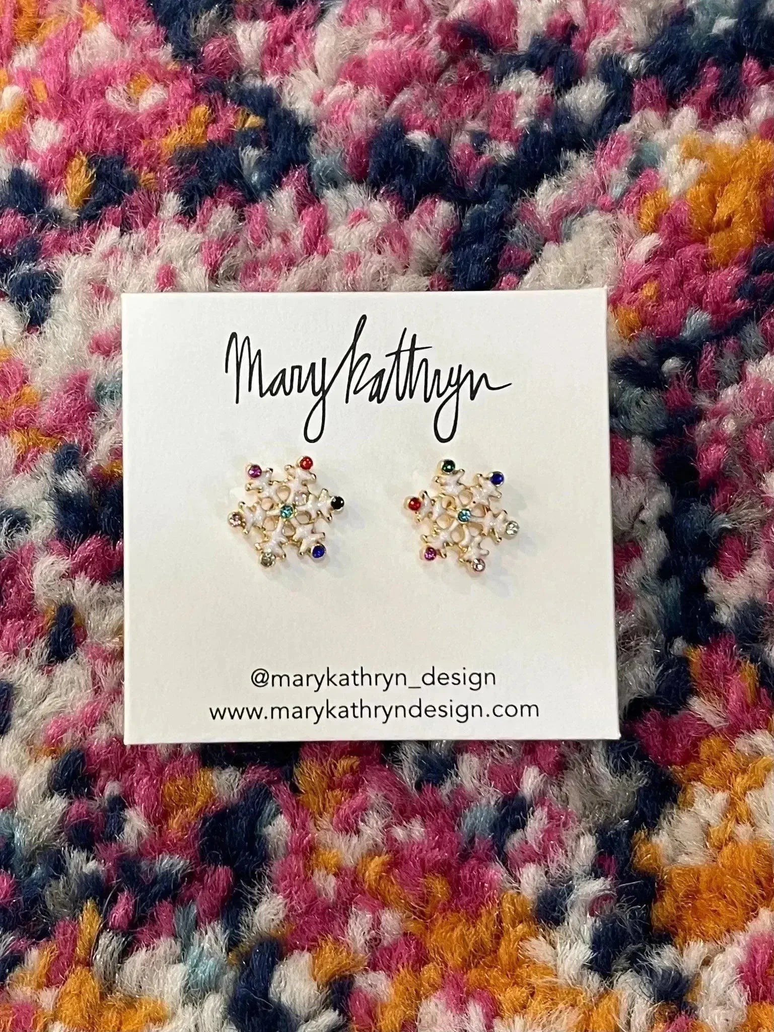 Let It Snow Studs on Simply Obsessed