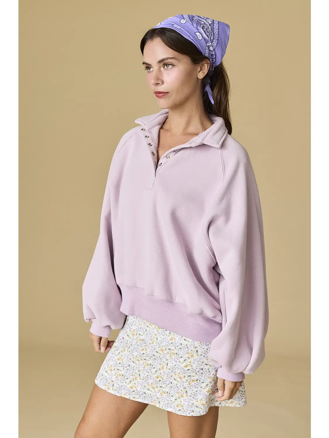 PAPERMOON Piper Snap Button Collared Sweatshirt **NEW COLORS** on Simply Obsessed