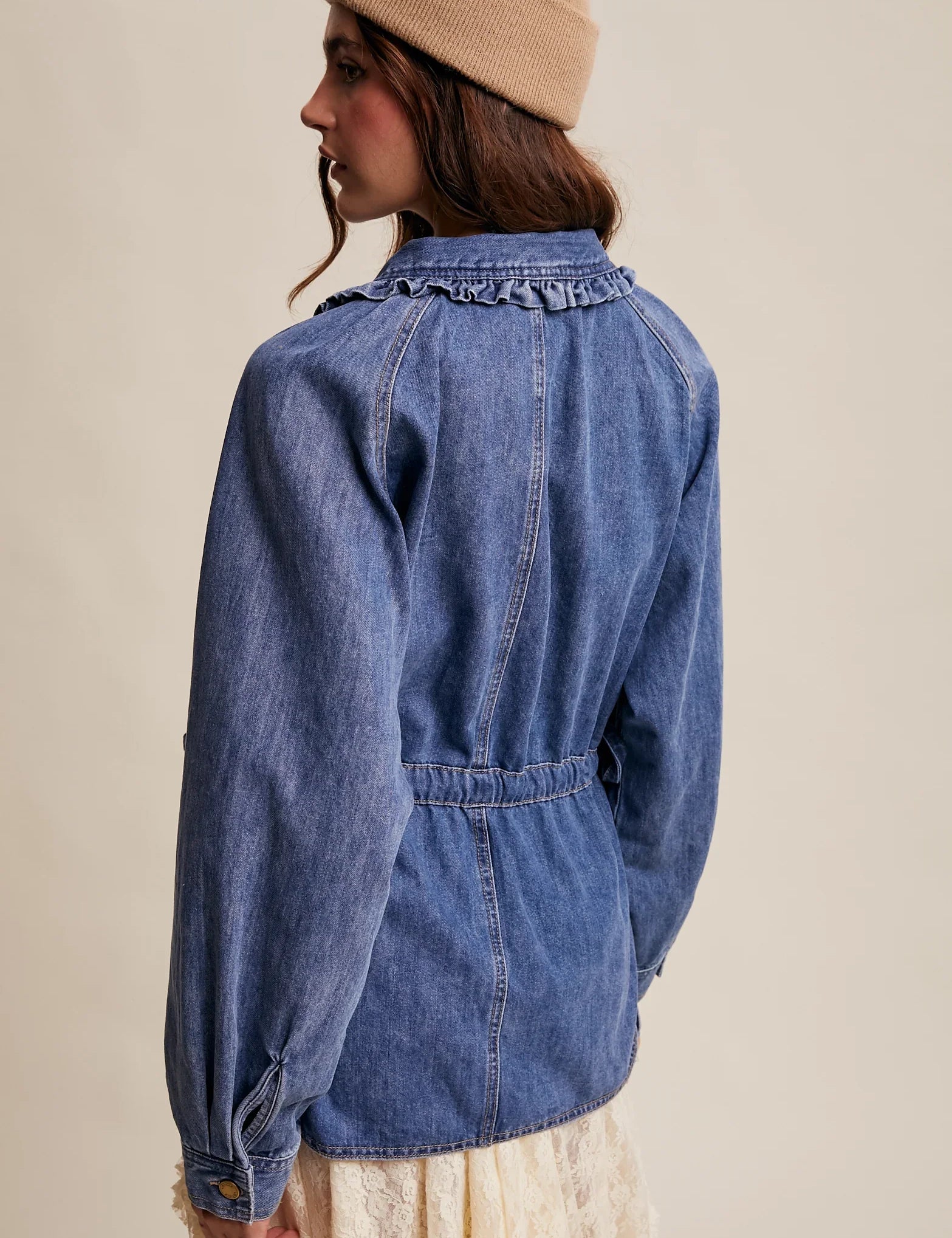  Ruffle Accent - BLUE HAZE on Simply Obsessed
