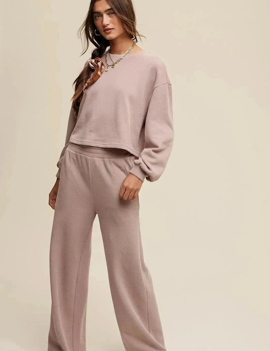 LISTICLE Knit Sweat Top & Pant Athleisure Lounge Sets on Simply Obsessed