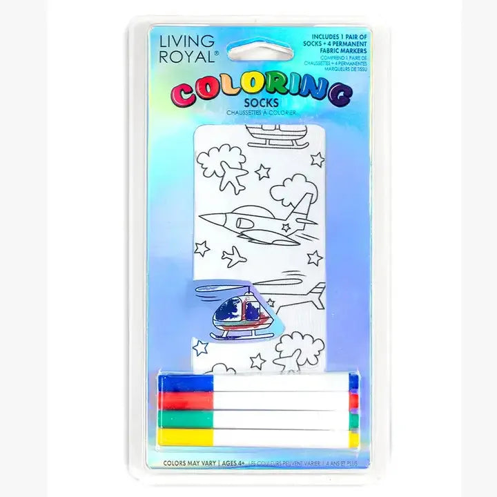 LIVING ROYAL DIY Sock Coloring Kit on Simply Obsessed
