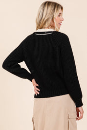 GEEGEE LOVELO Knit Polo Sweater on Simply Obsessed