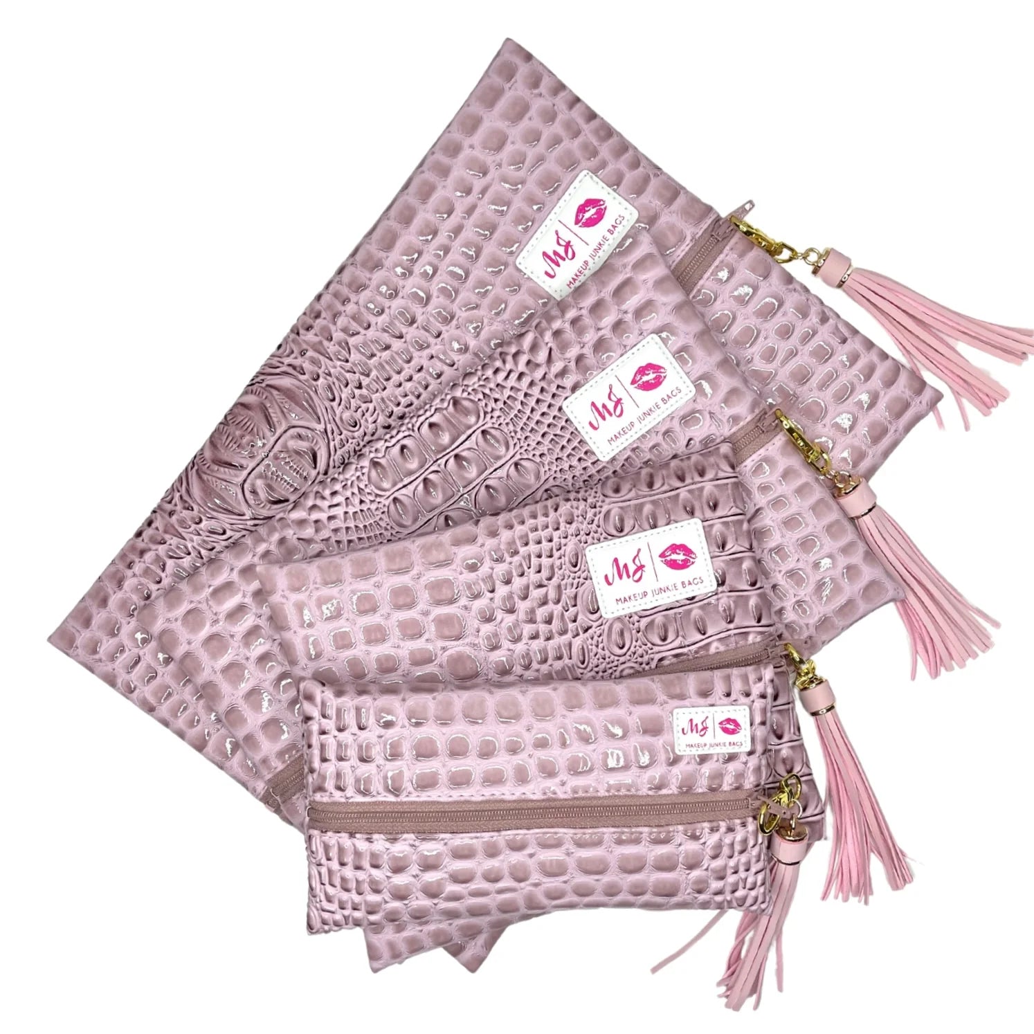 MAKEUP JUNKIE Bubble Gator Blush Bags on Simply Obsessed