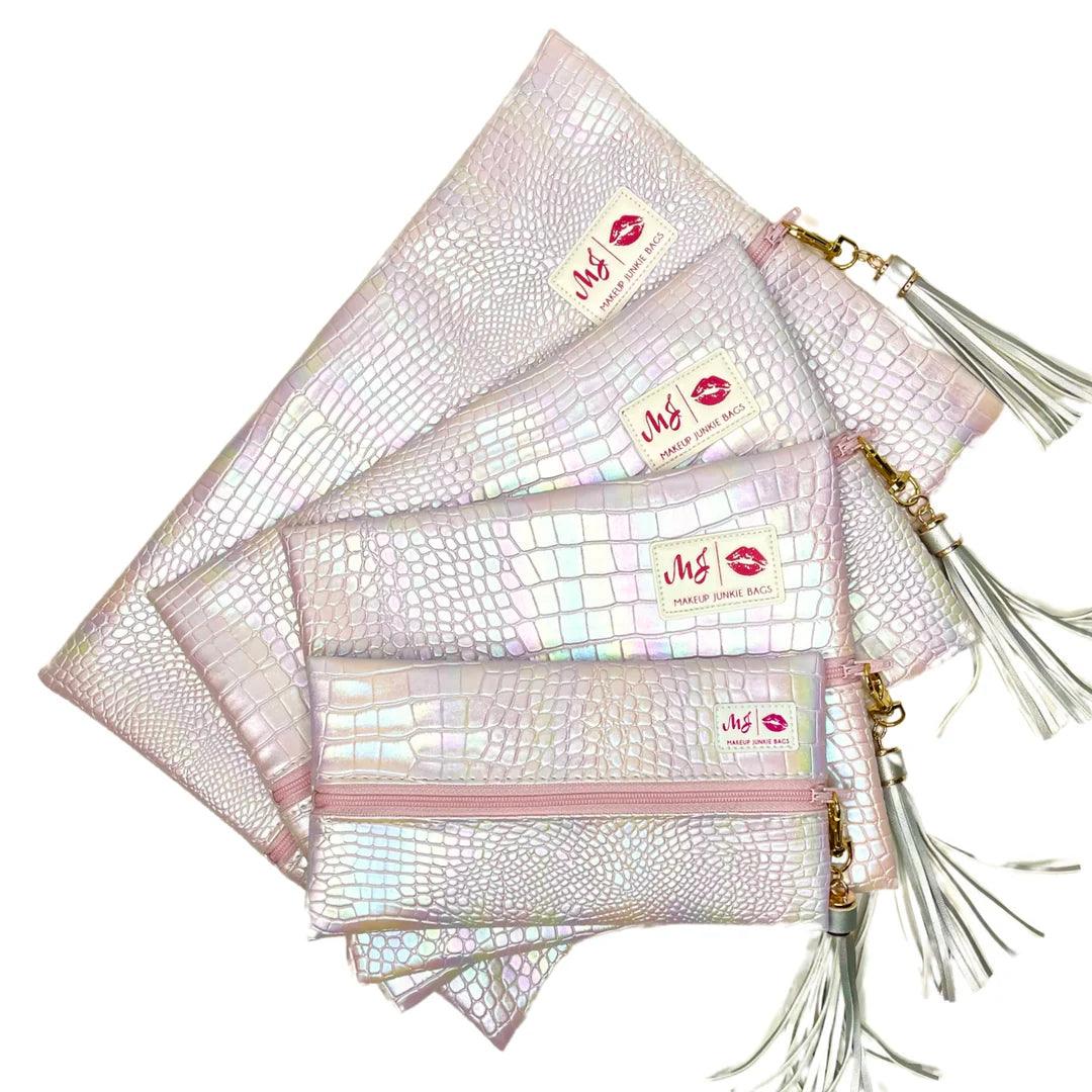 MAKEUP JUNKIE Dream Gator Bags on Simply Obsessed