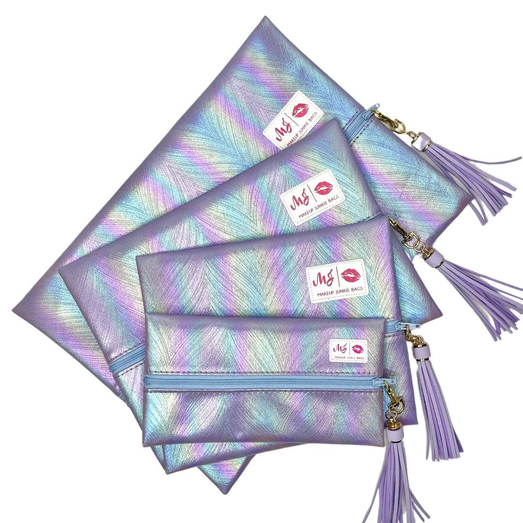 MAKEUP JUNKIE Venice Lavender Bags on Simply Obsessed