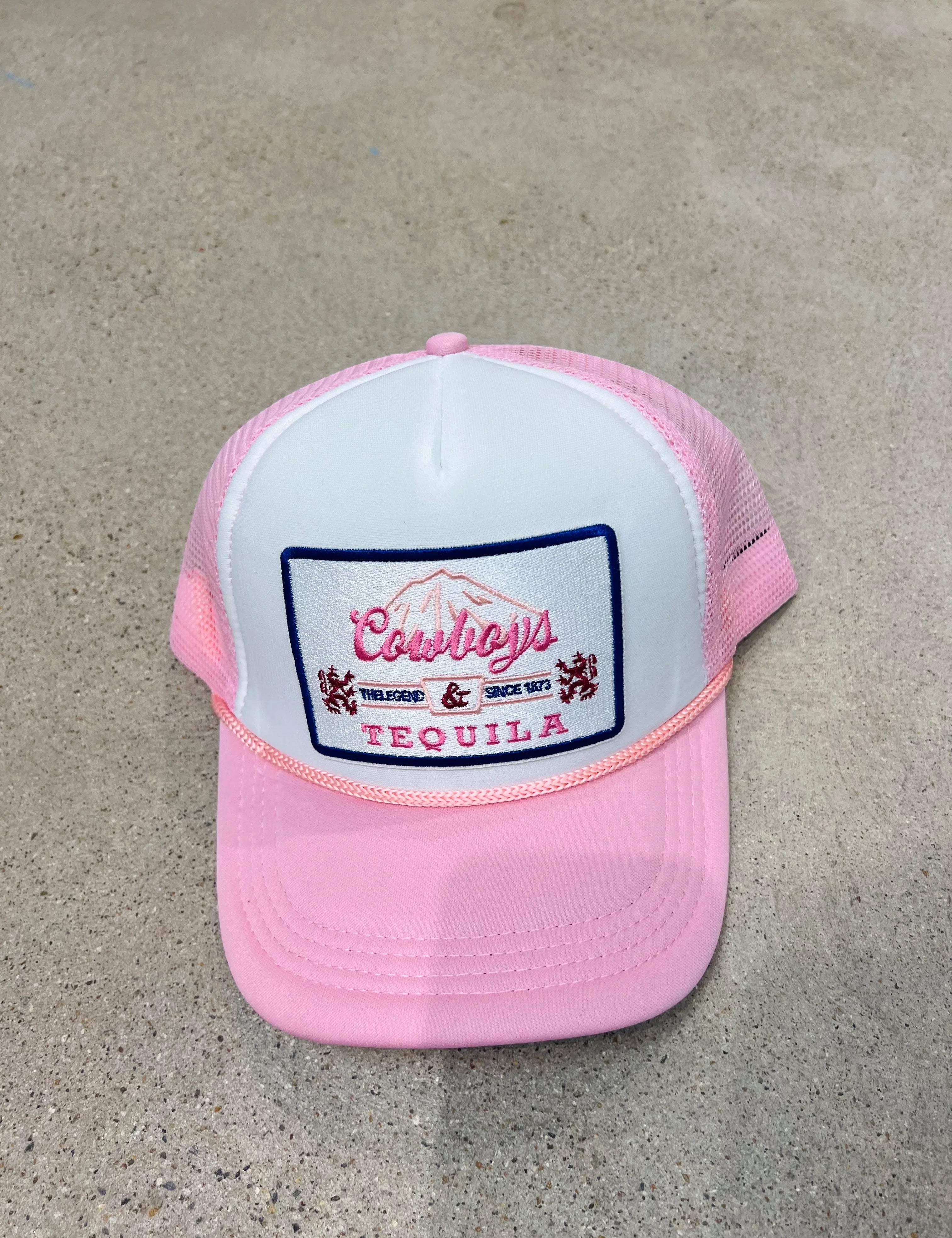 MALIBU HIPPIE Cowboys & Tequila Trucker Hat on Simply Obsessed