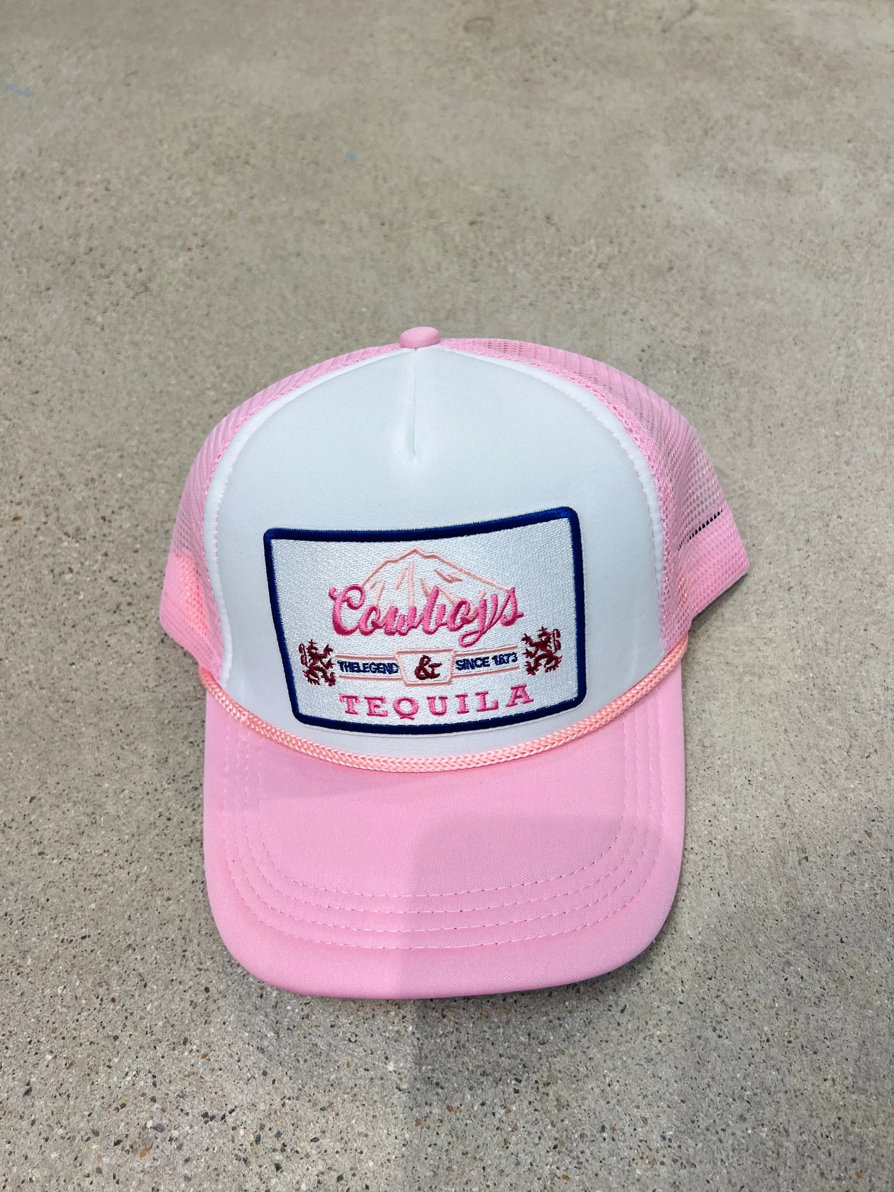 MALIBU HIPPIE Cowboys & Tequila Trucker Hat on Simply Obsessed