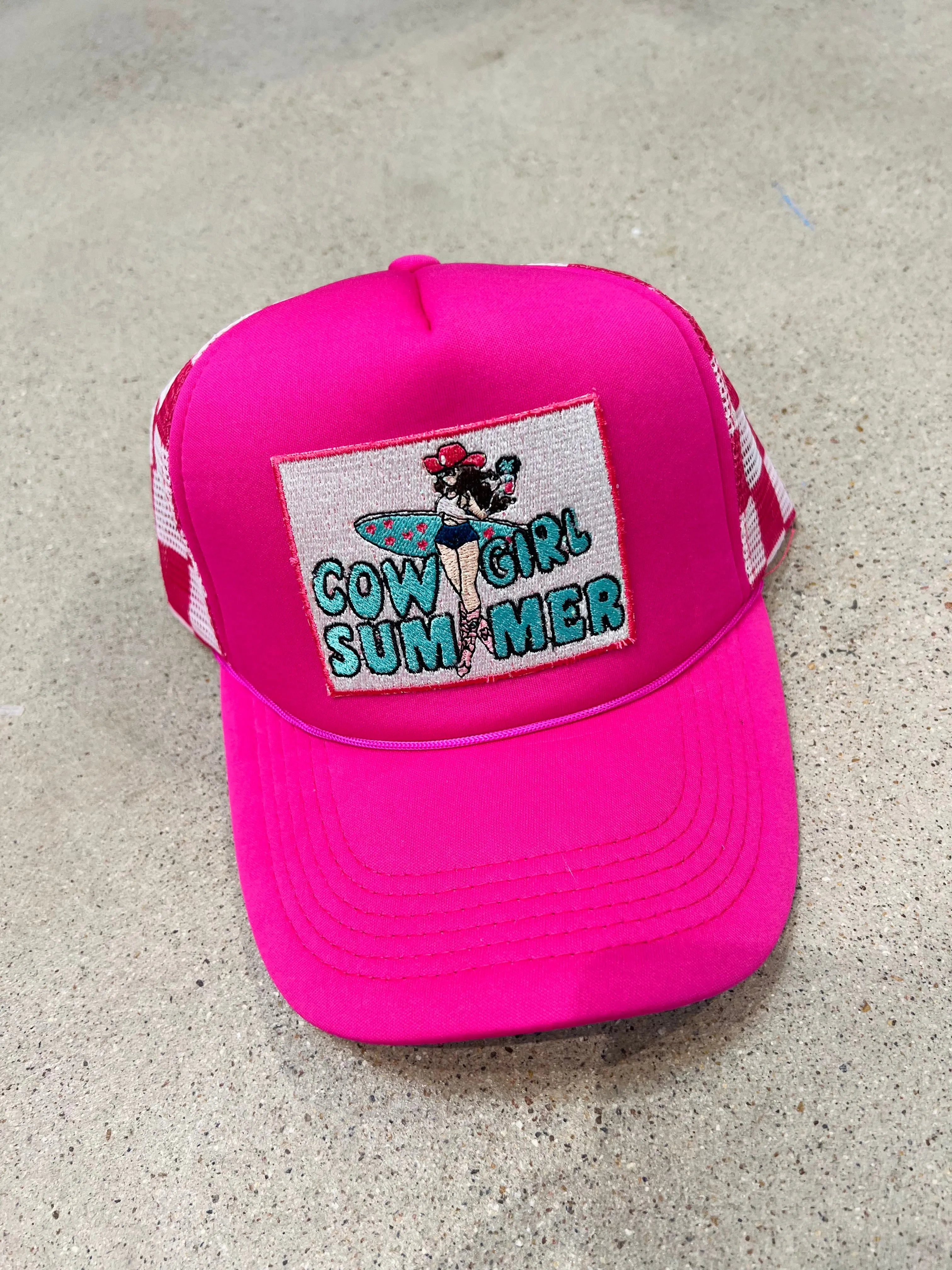 MALIBU HIPPIE Cowgirl Summer Trucker Hat on Simply Obsessed