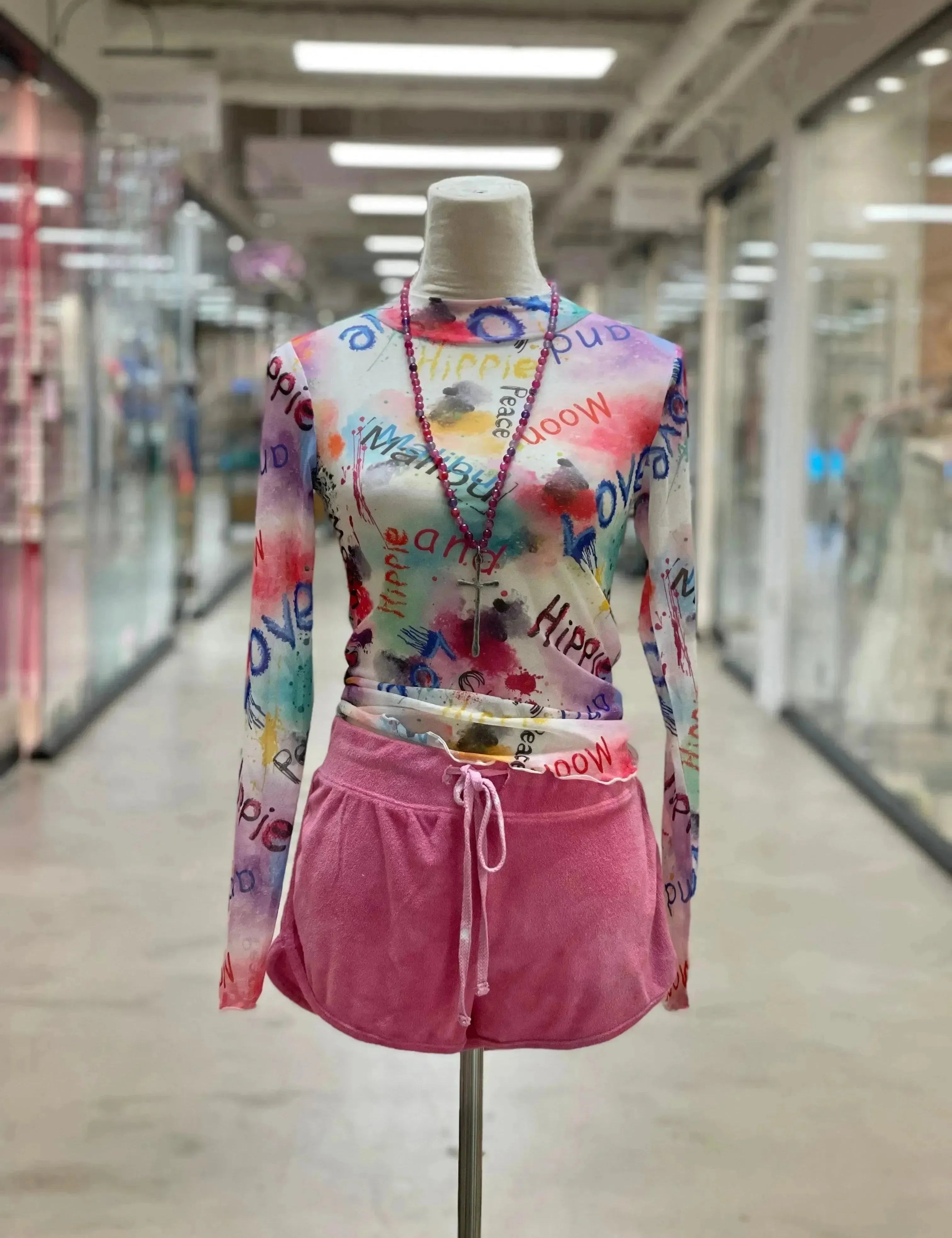 Malibu Hippie Graffiti Mesh on Simply Obsessed