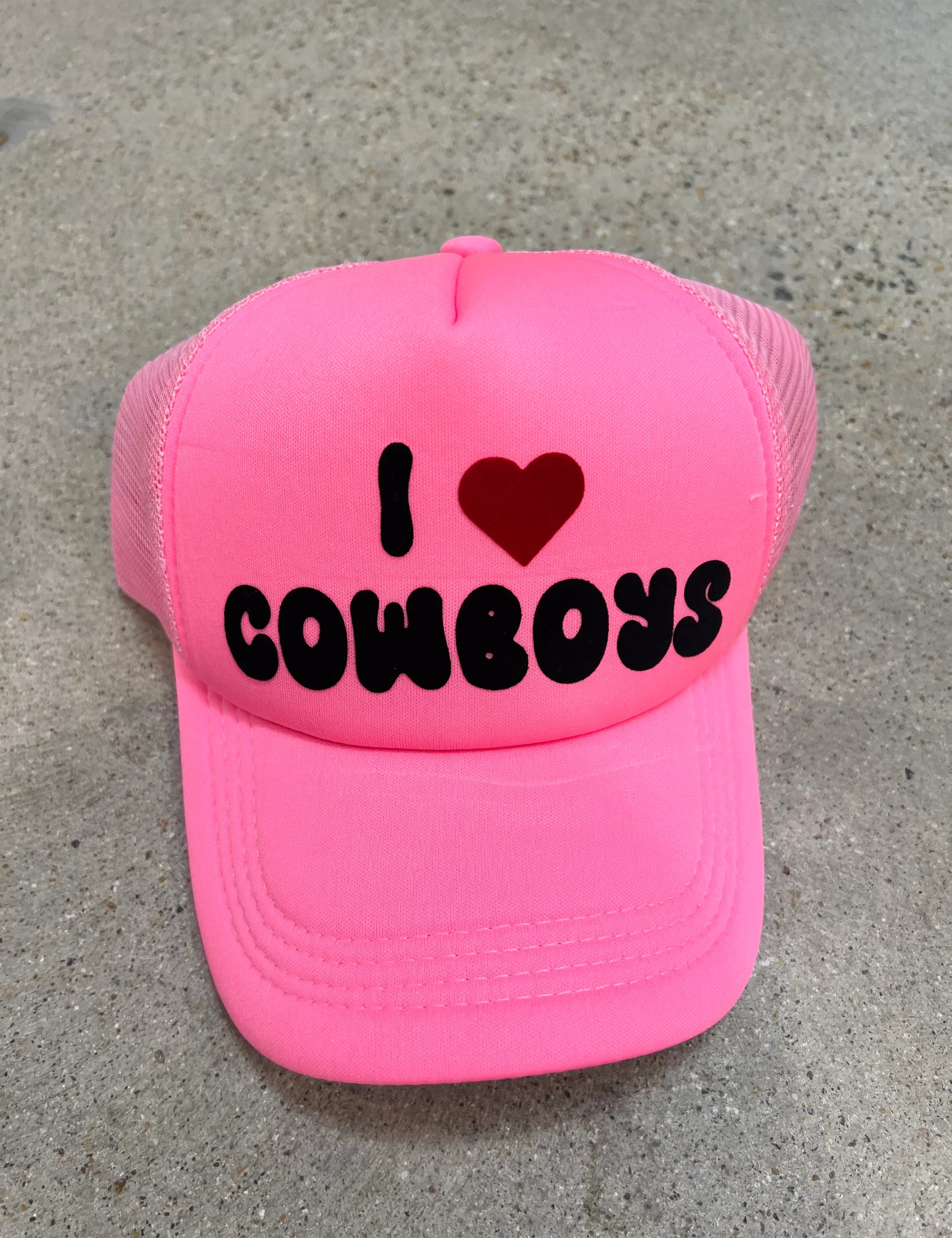 MALIBU HIPPIE I Love Cowboys Trucker Hat on Simply Obsessed