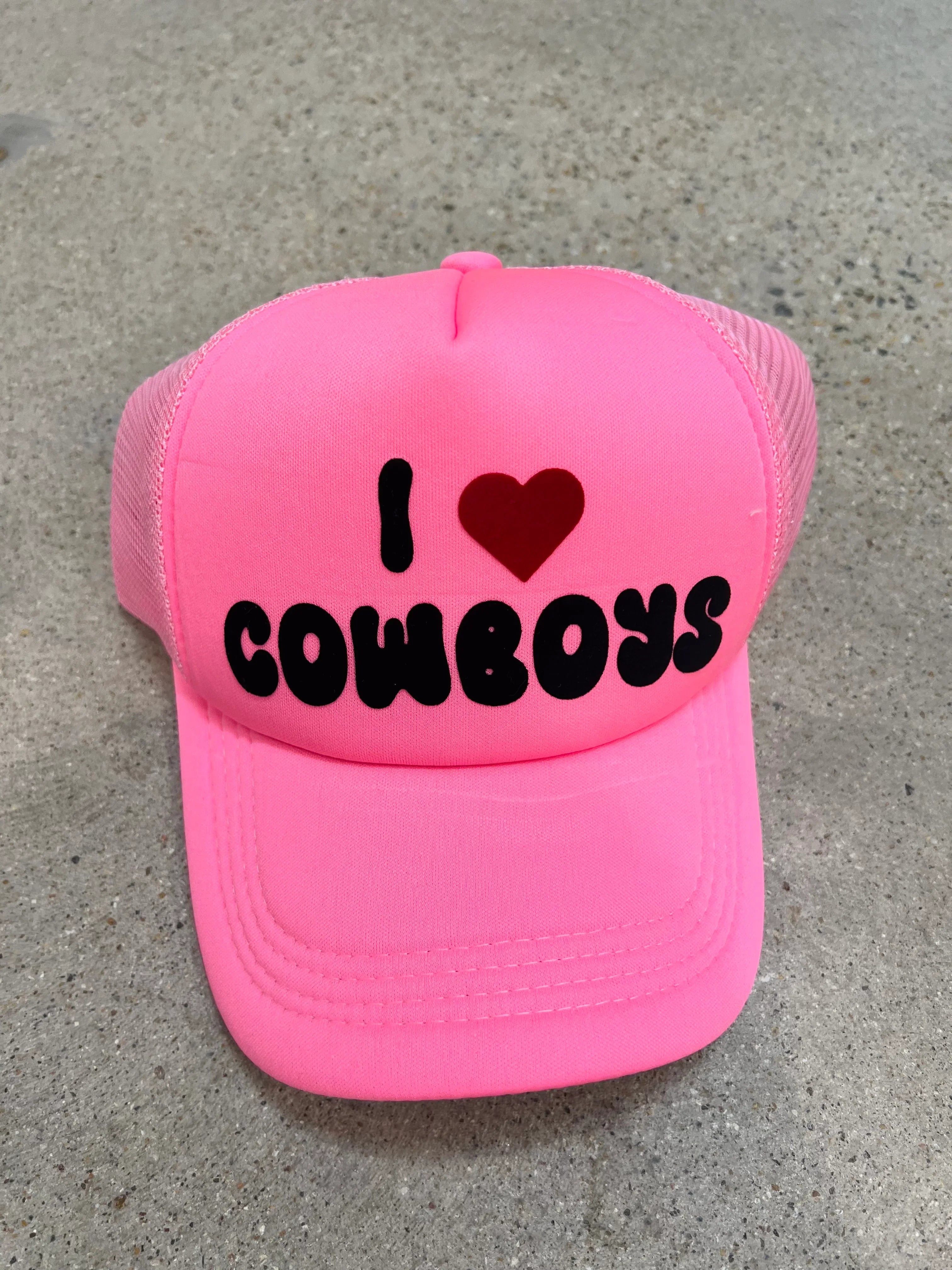 MALIBU HIPPIE I Love Cowboys Trucker Hat on Simply Obsessed