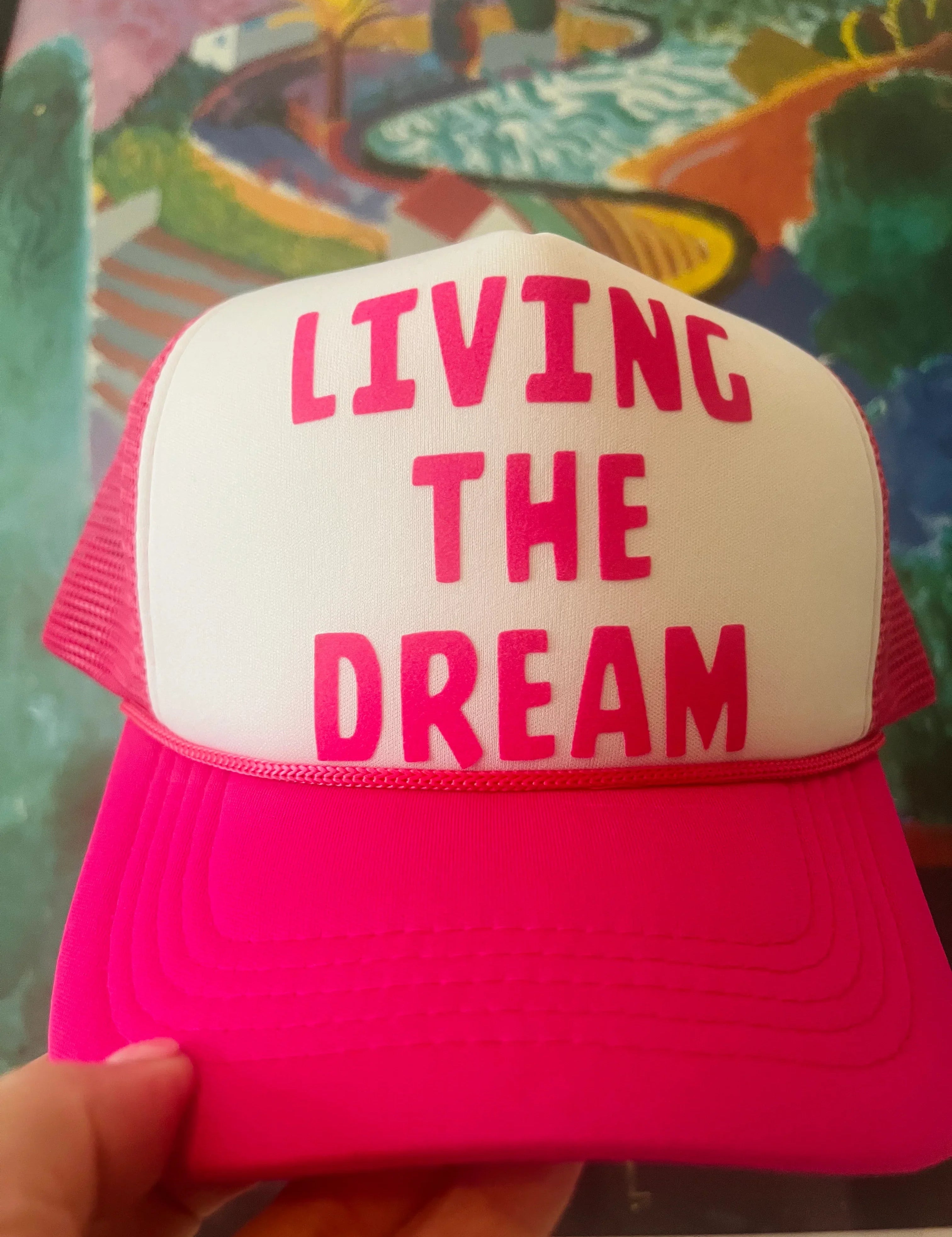 MALIBU HIPPIE Living The Dream Trucker Hat on Simply Obsessed