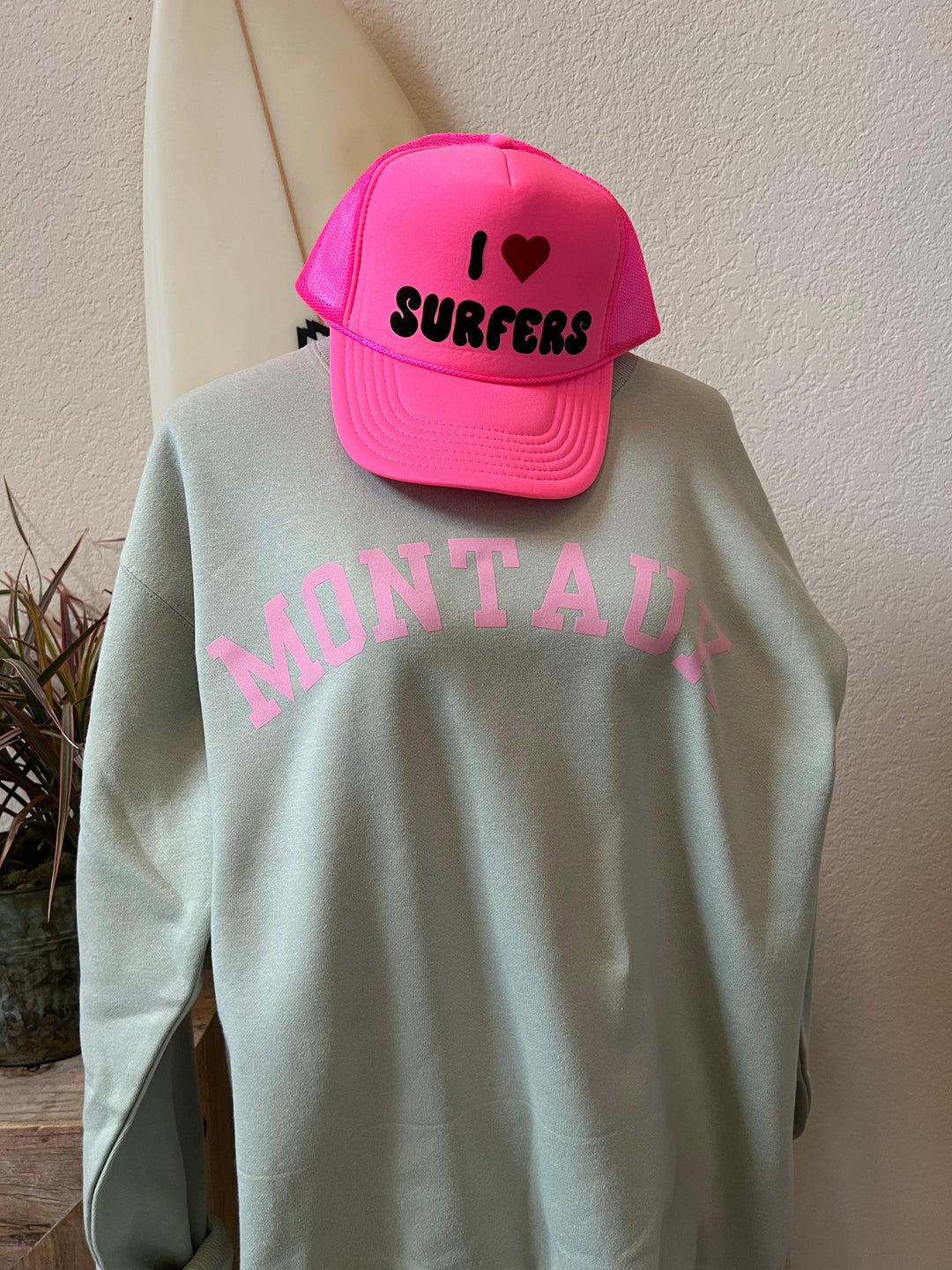 MALIBU HIPPIE: Mint Felted Montauk Sweatshirt on Simply Obsessed