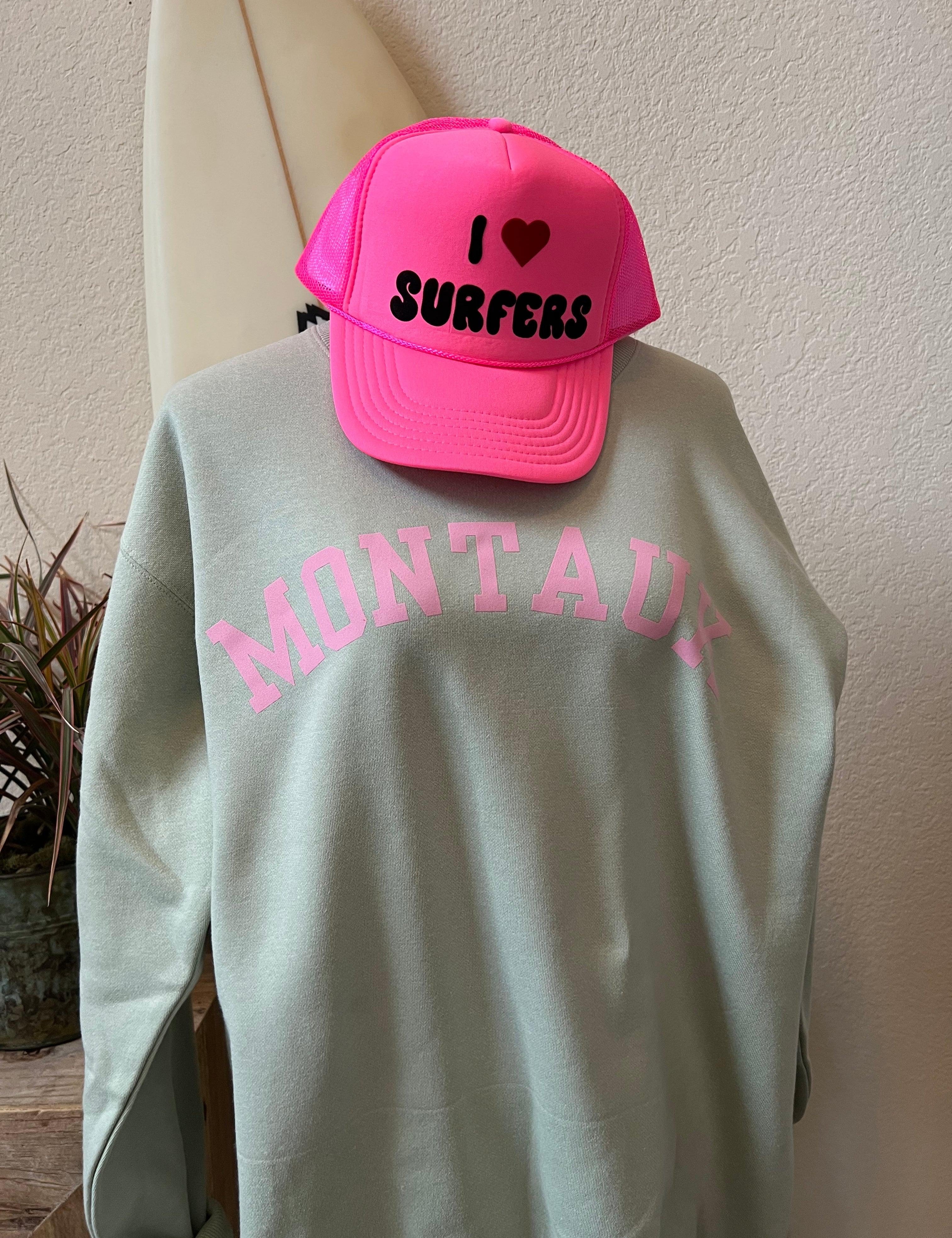 MALIBU HIPPIE: Mint Felted Montauk Sweatshirt on Simply Obsessed