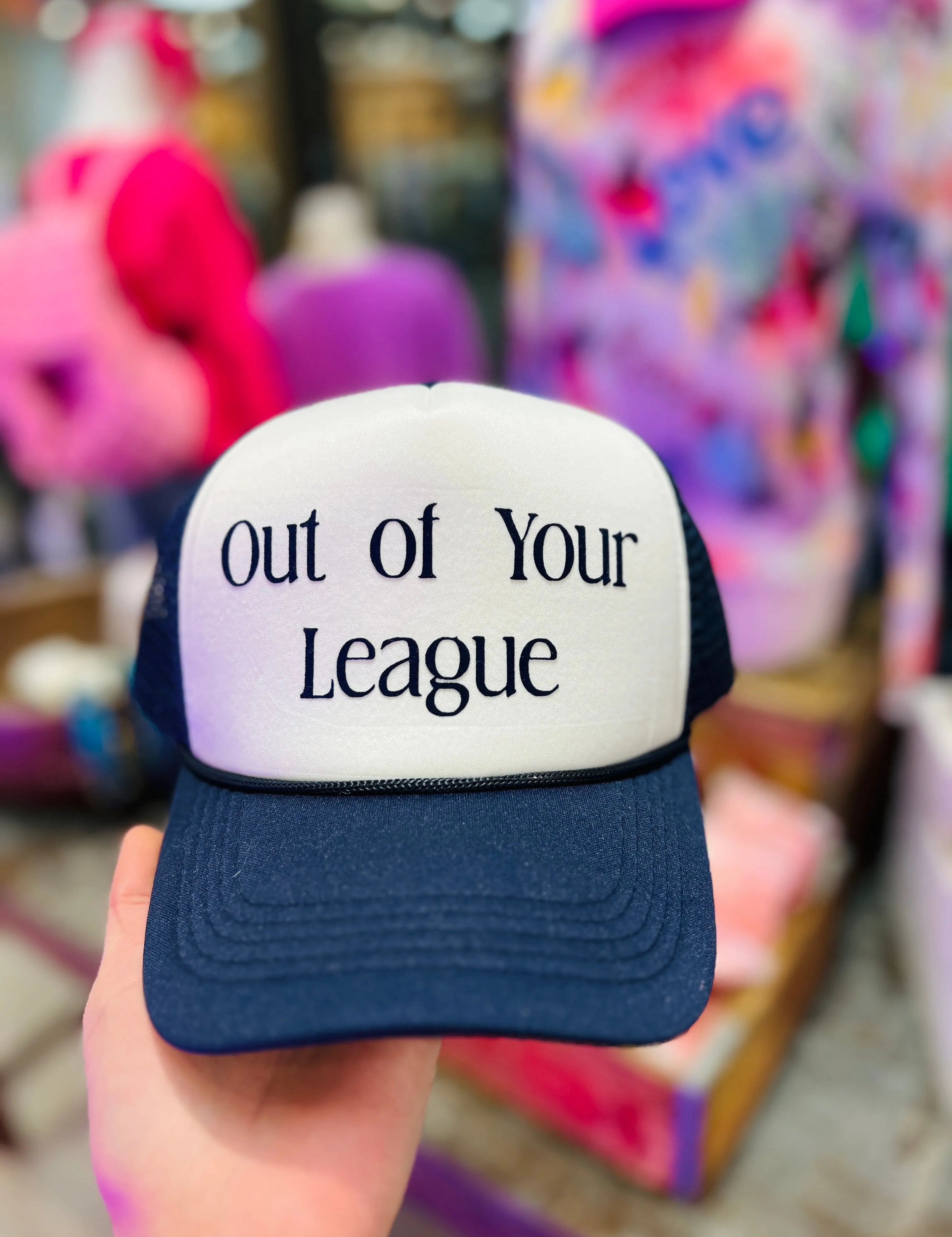 MALIBU HIPPIE Out of Your League Trucker Hat on Simply Obsessed
