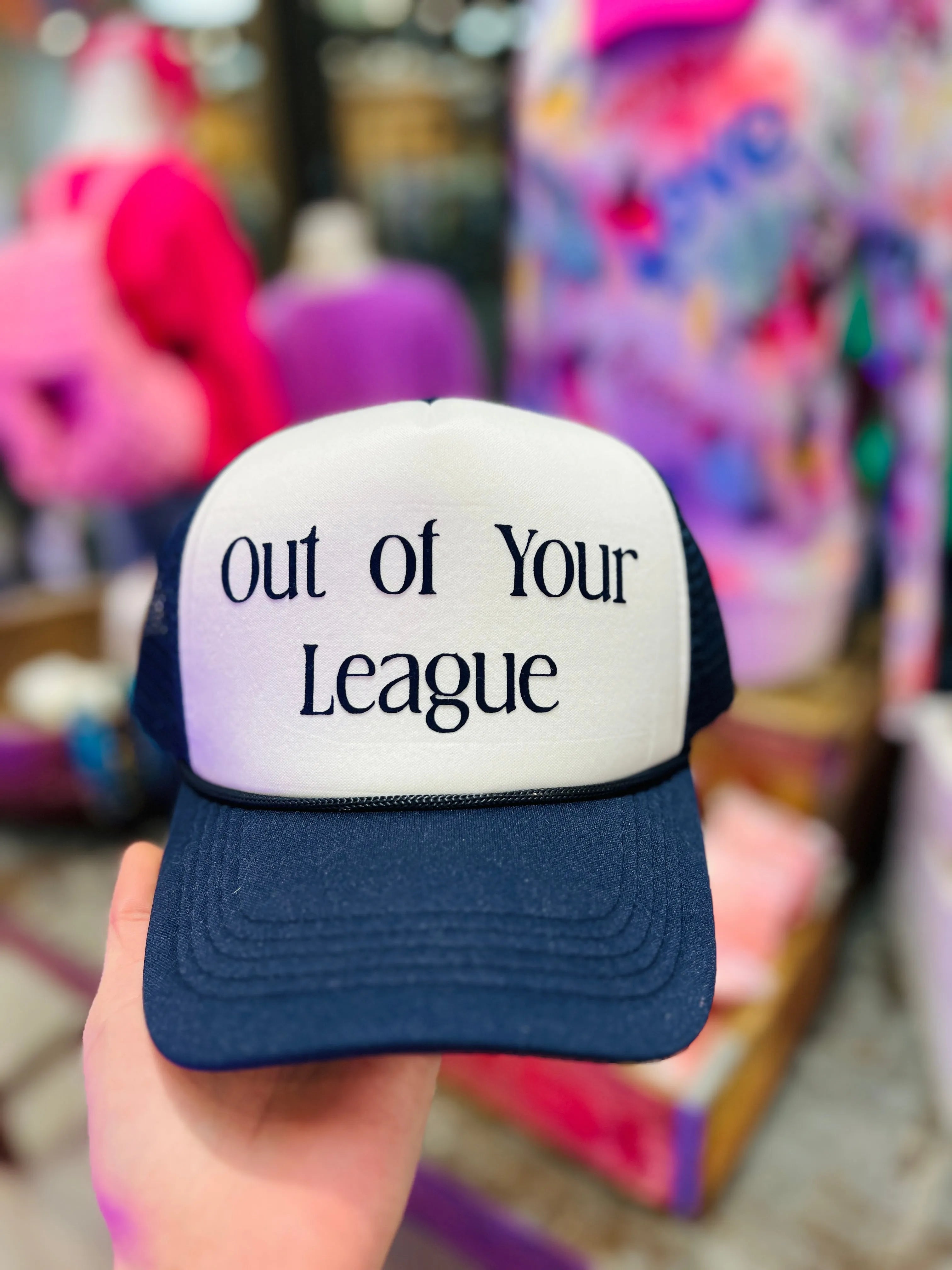 MALIBU HIPPIE Out of Your League Trucker Hat on Simply Obsessed
