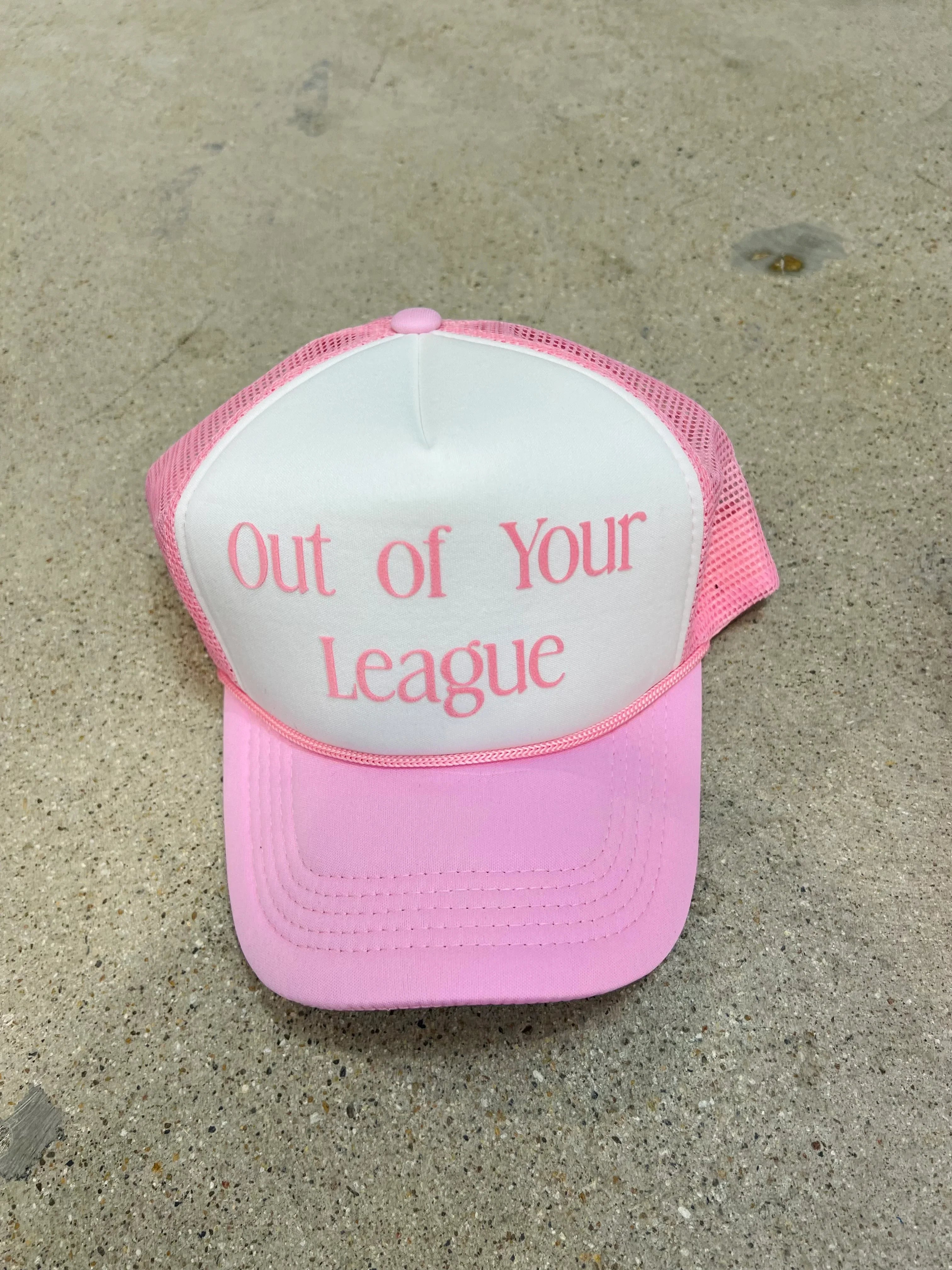 MALIBU HIPPIE Out of Your League Trucker Hat on Simply Obsessed