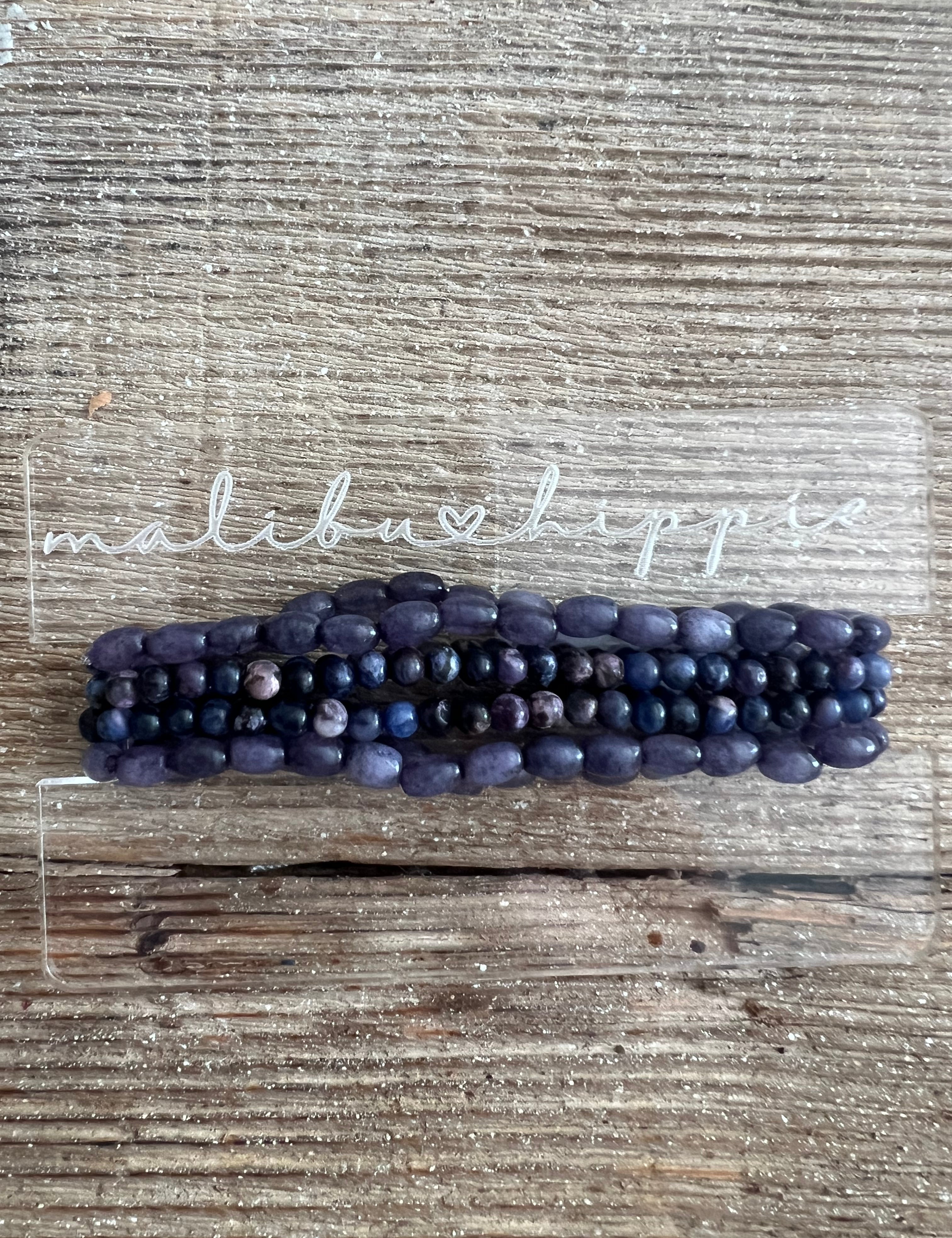 MALIBU HIPPIE Sodalite Bracelet Stack on Simply Obsessed