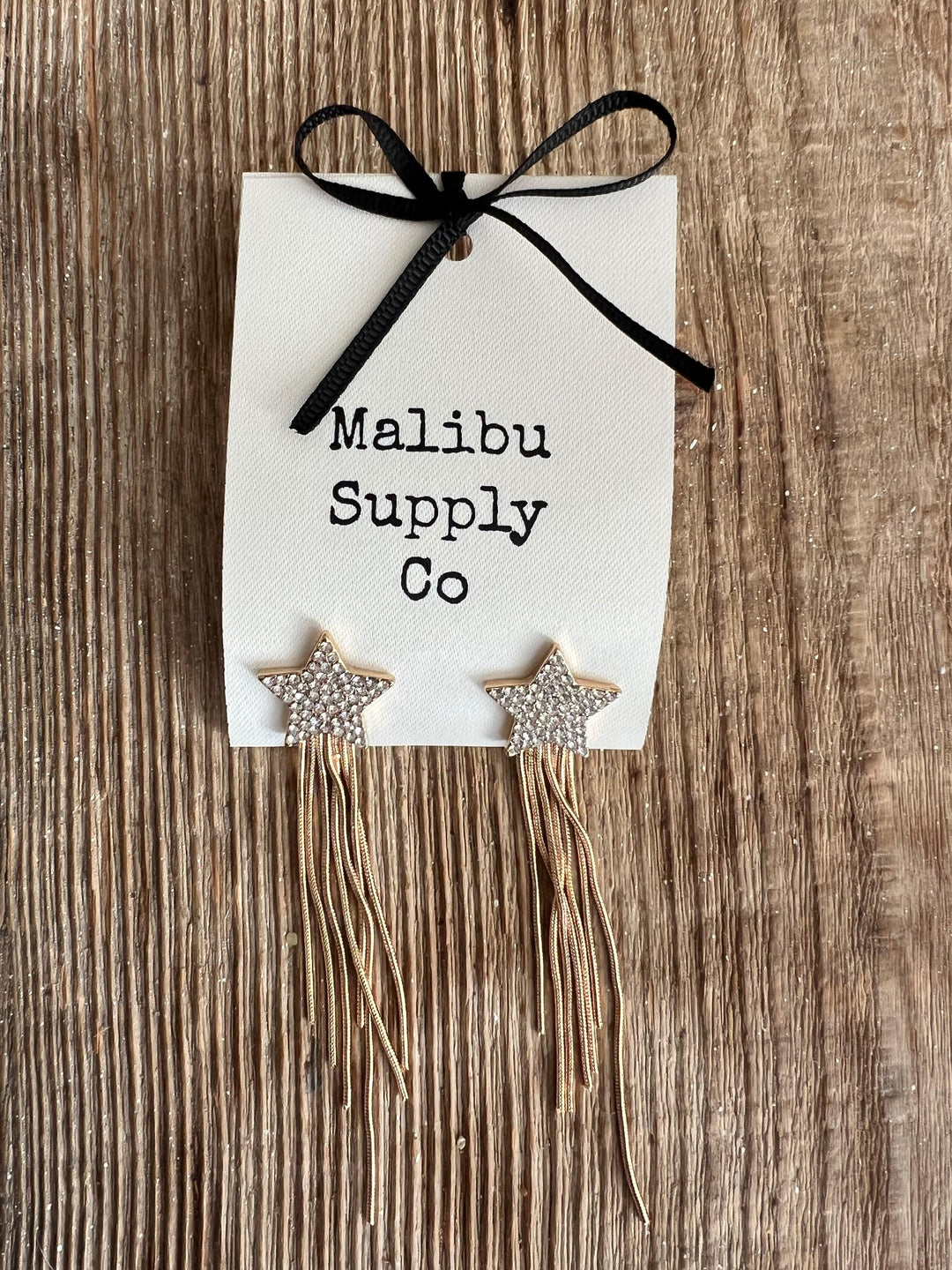 MALIBU SUPPLY CO Shooting Star Post Earrings on Simply Obsessed