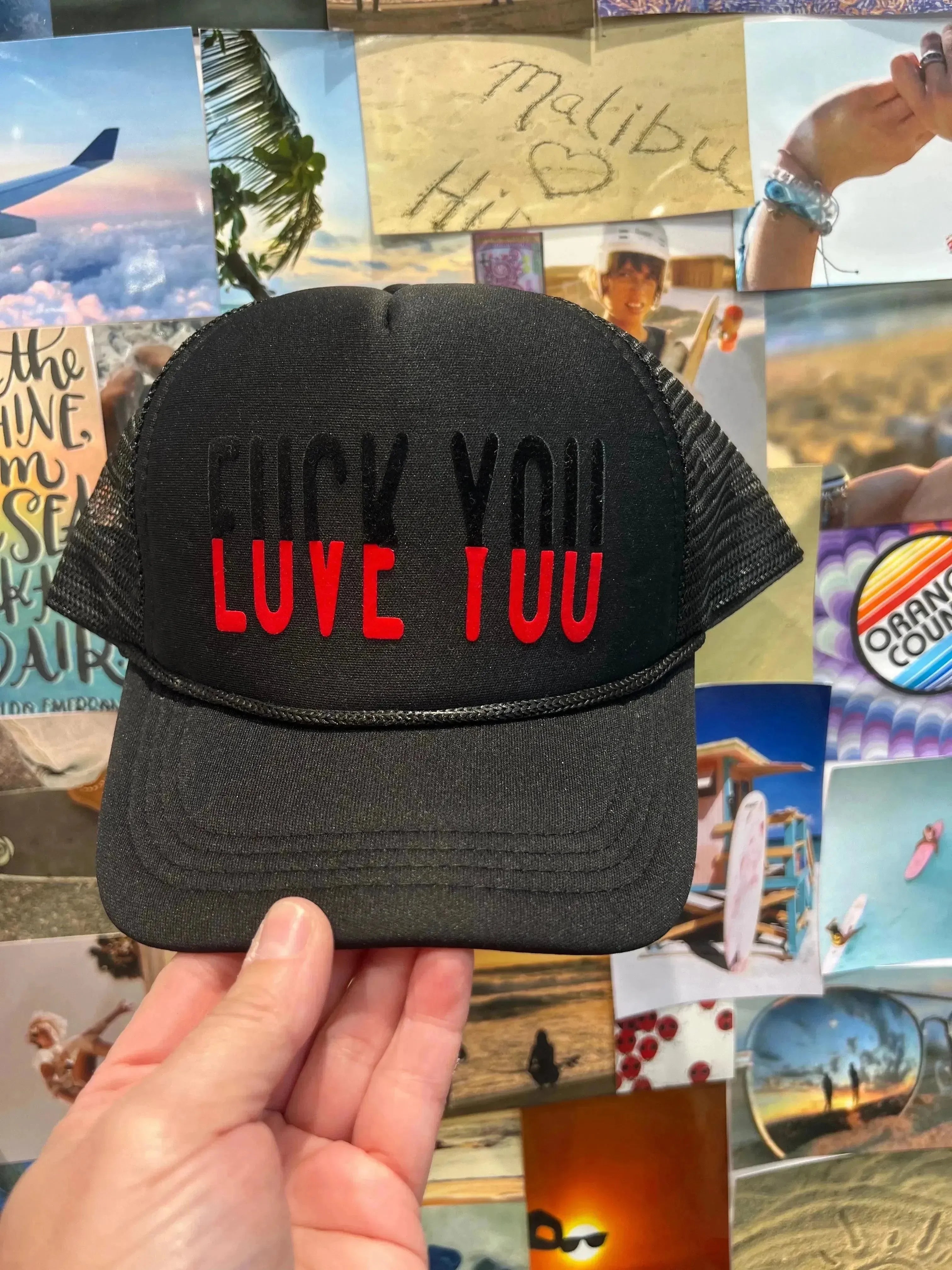 Mixed Emotions Trucker on Simply Obsessed
