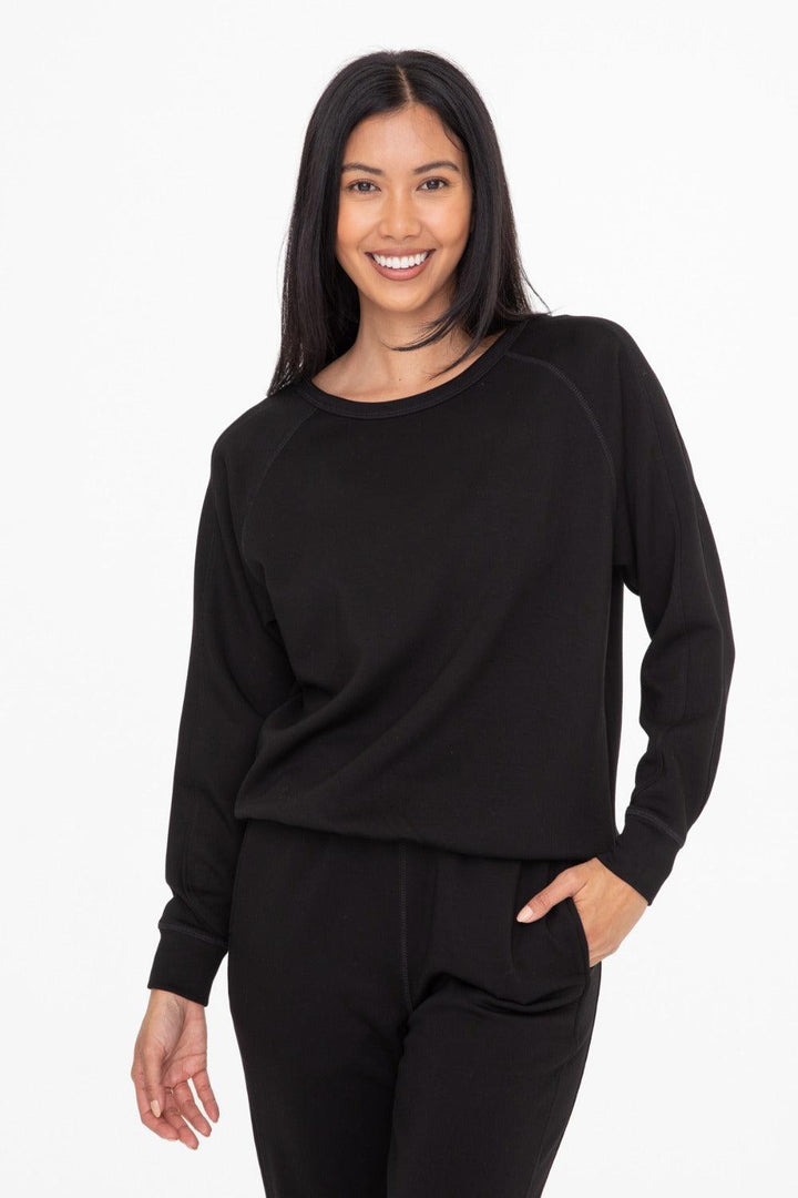 MONO B Athletic Long Sleeve Top on Simply Obsessed