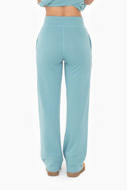 MONO B French Terry Sweatpants - GREY TEAL on Simply Obsessed