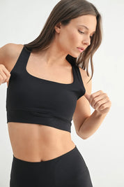 MONO B Manhattan Square Neck Sports Bra on Simply Obsessed