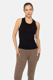 MONO B Seamless Ribbed Racerback Tank on Simply Obsessed