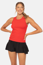 MONO B Seamless Ribbed Racerback Tank on Simply Obsessed