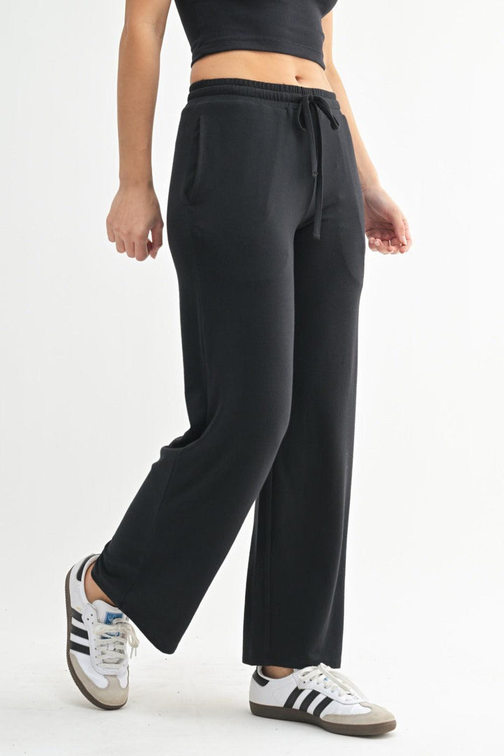 MONO B Silky Smooth Drawstring Sweatpants on Simply Obsessed