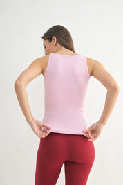 MONO B Square Neck Micro-Ribbed Tank Top on Simply Obsessed