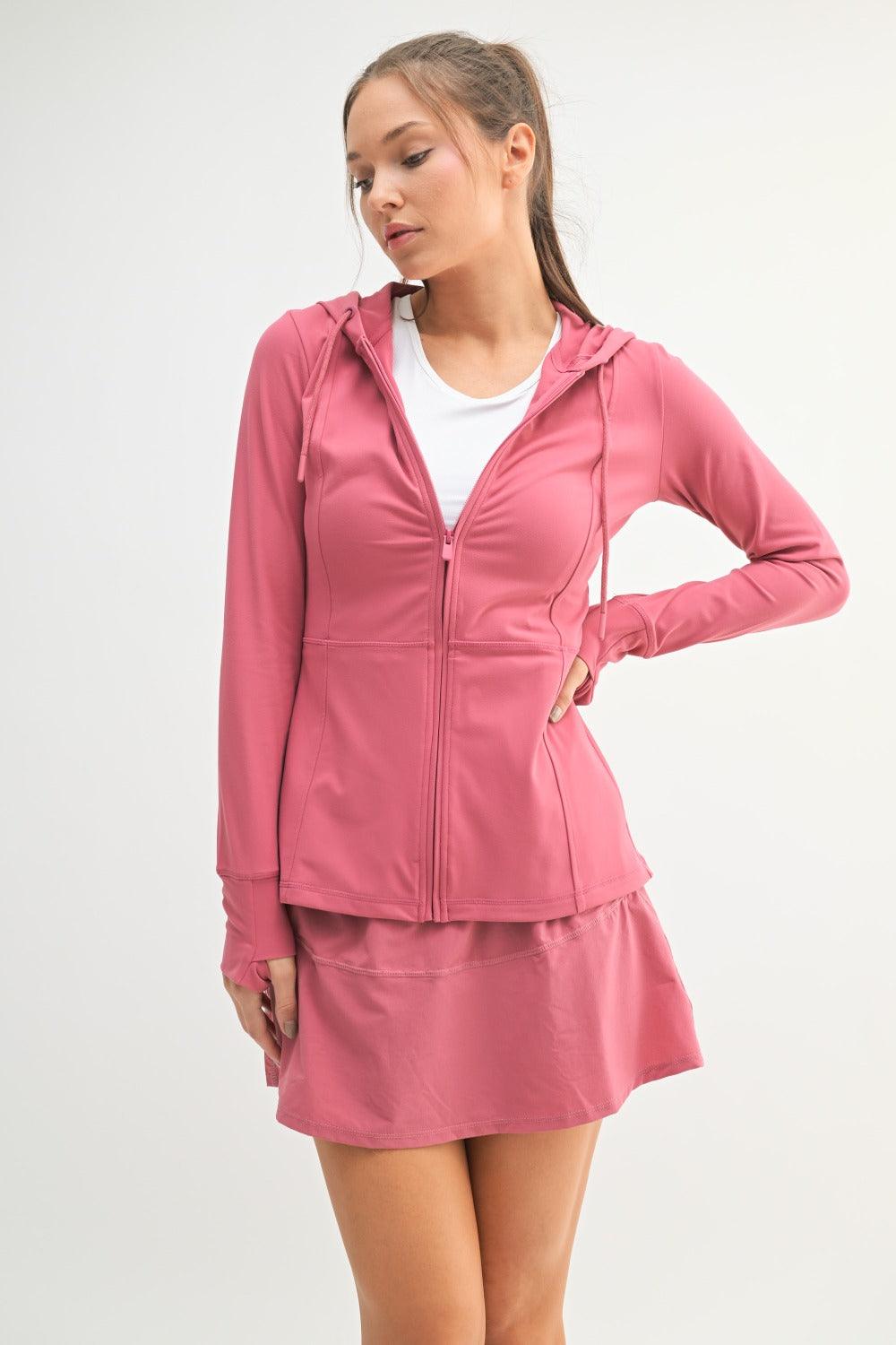 MONO B Zip Up Athletic Hoodie on Simply Obsessed