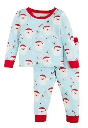 MUDPIE: Santa Glow in the Dark Toddler Pajama Set on Simply Obsessed