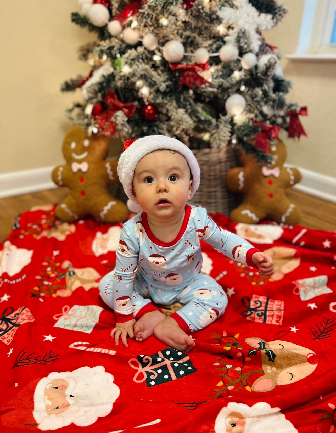 MUDPIE: Santa Glow in the Dark Toddler Pajama Set on Simply Obsessed