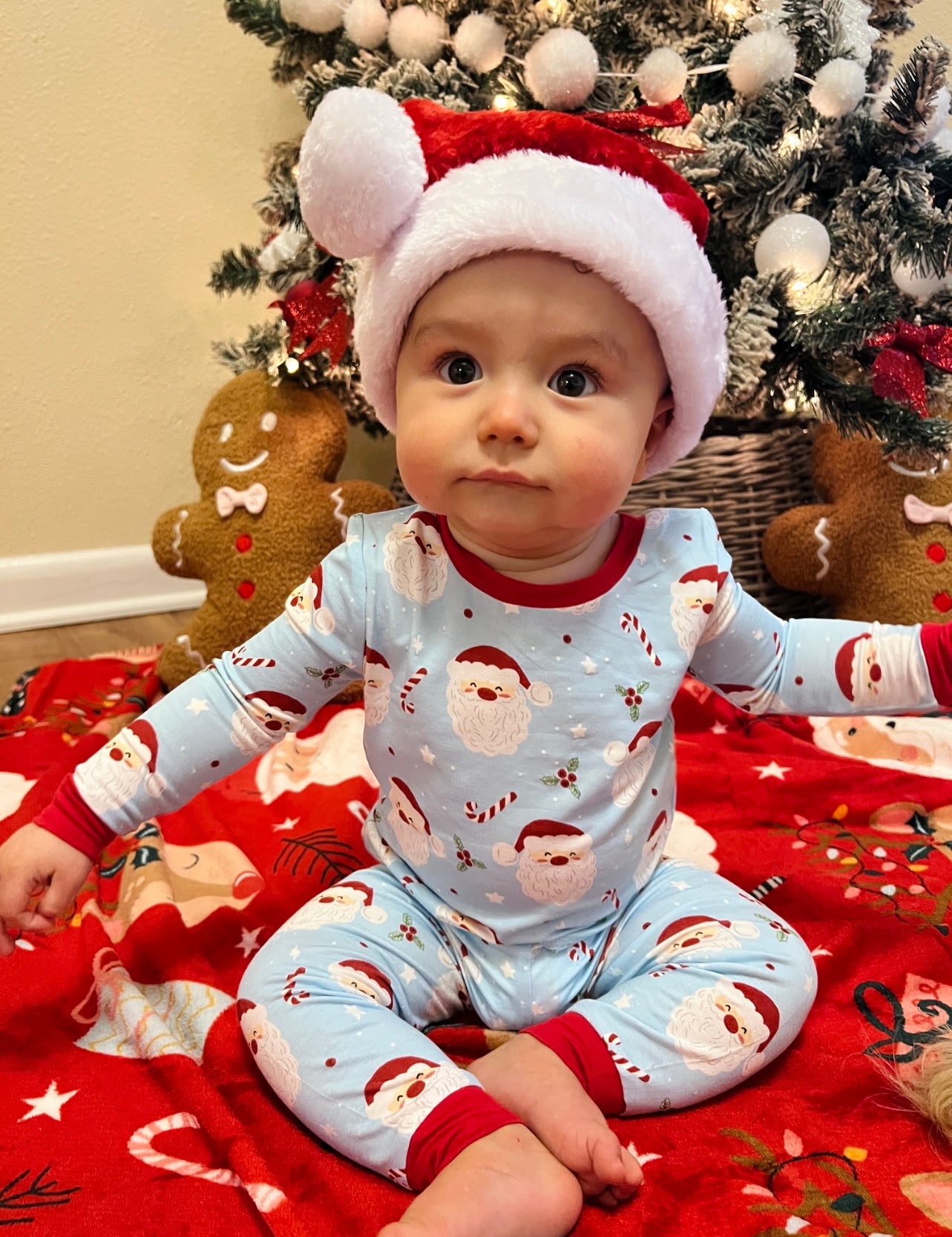 MUDPIE: Santa Glow in the Dark Toddler Pajama Set on Simply Obsessed