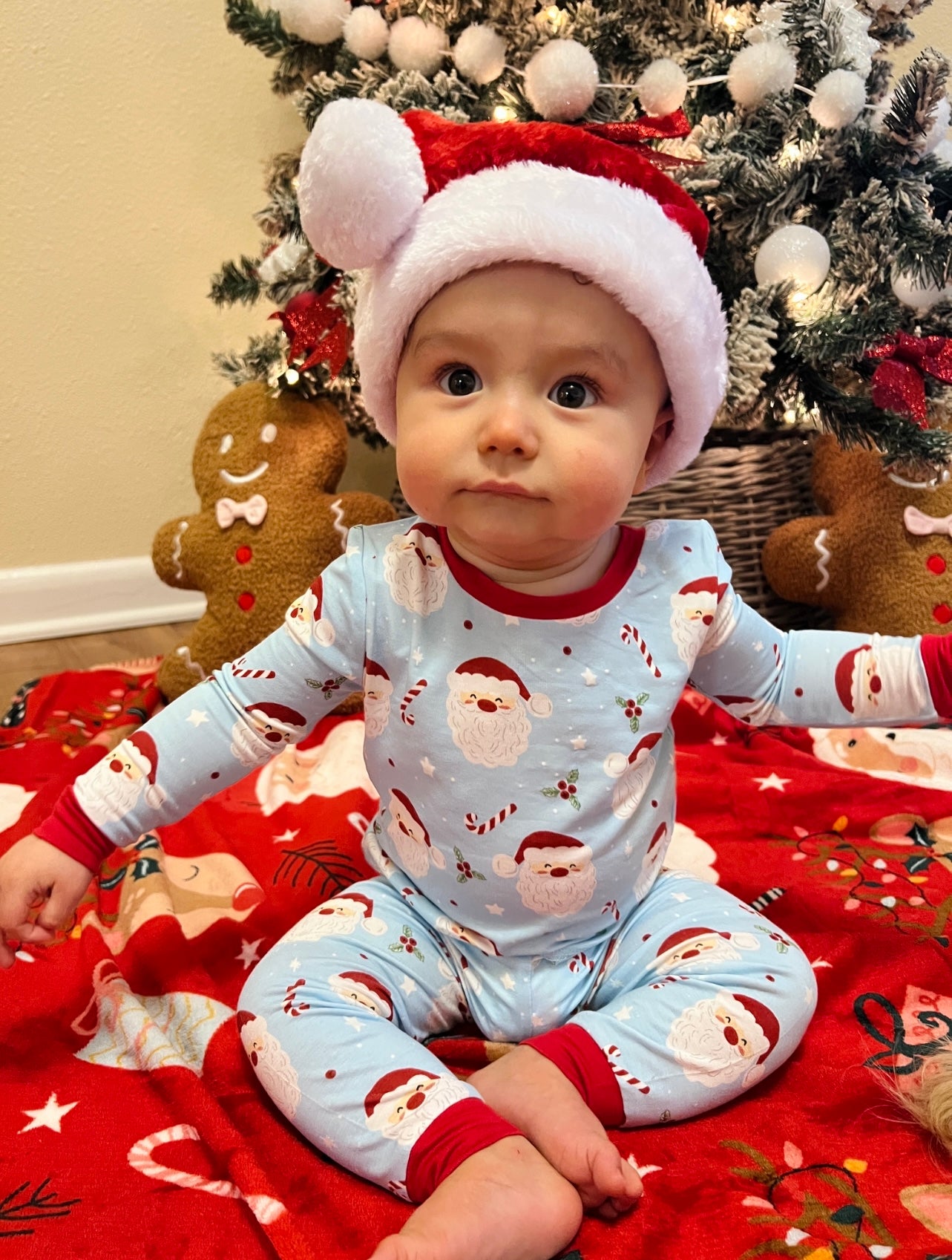 MUDPIE: Santa Glow in the Dark Toddler Pajama Set on Simply Obsessed