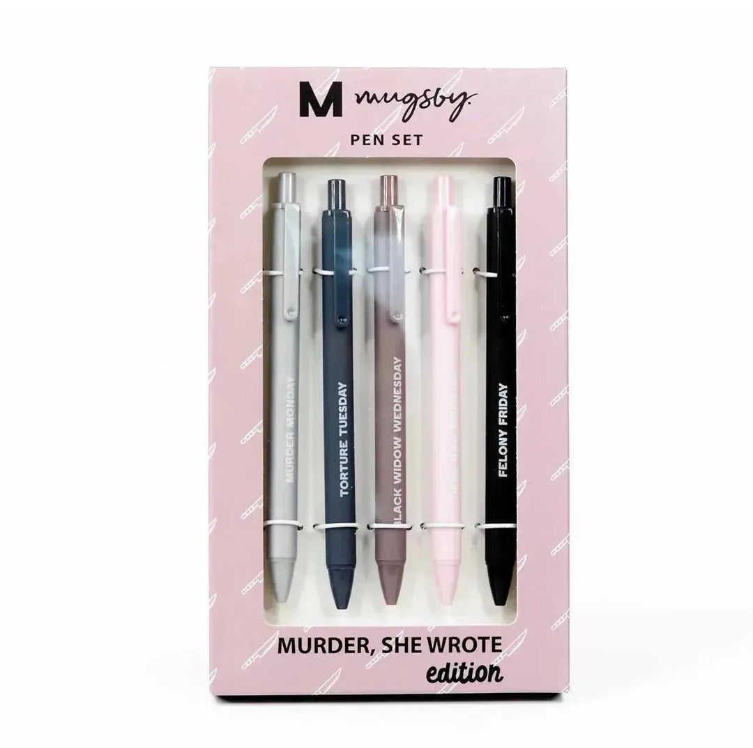 MUGSBY: Murder She Wrote Pen Set on Simply Obsessed