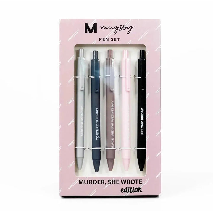 MUGSBY: Murder She Wrote Pen Set on Simply Obsessed