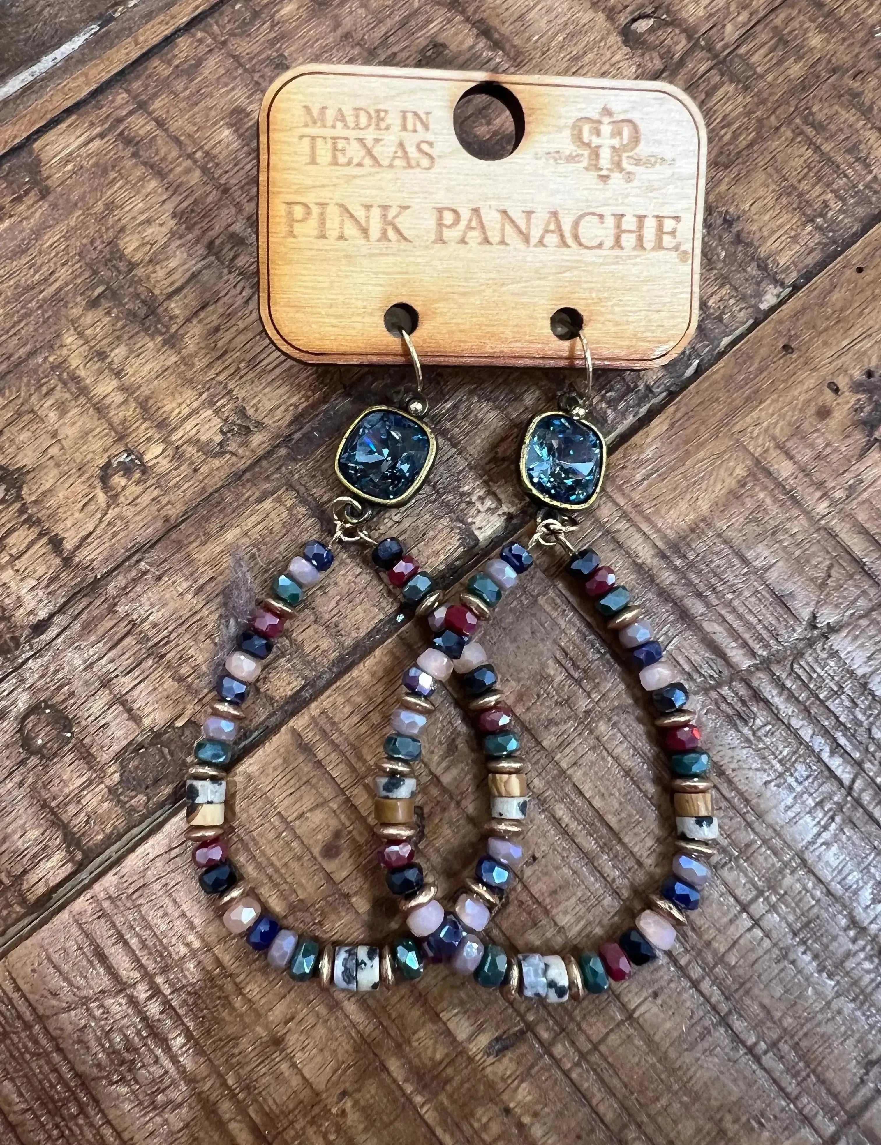Multi Beaded Teardrop Earrings on Simply Obsessed