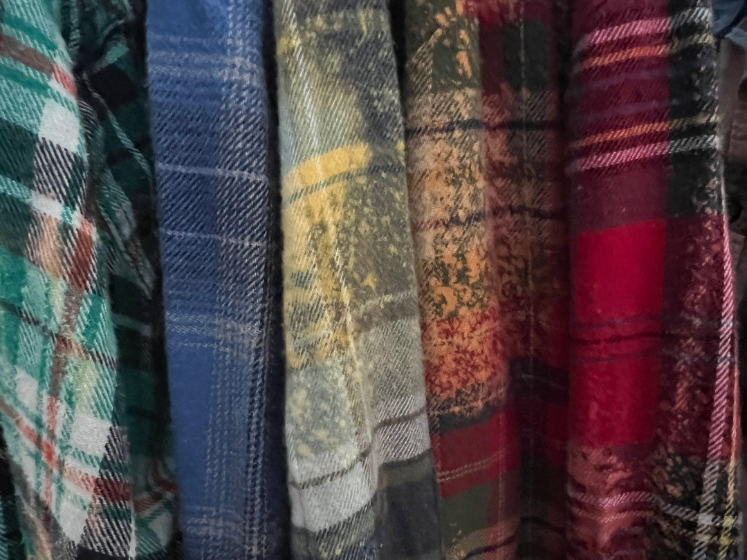 Mystery One of a Kind Adult Acid Dusted Flannel on Simply Obsessed