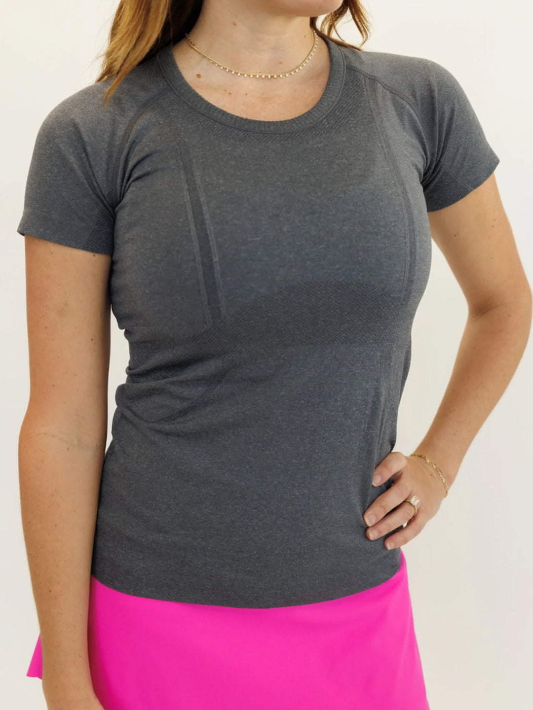 "Naomi" Slim Fit Active Short Sleeve Tee on Simply Obsessed